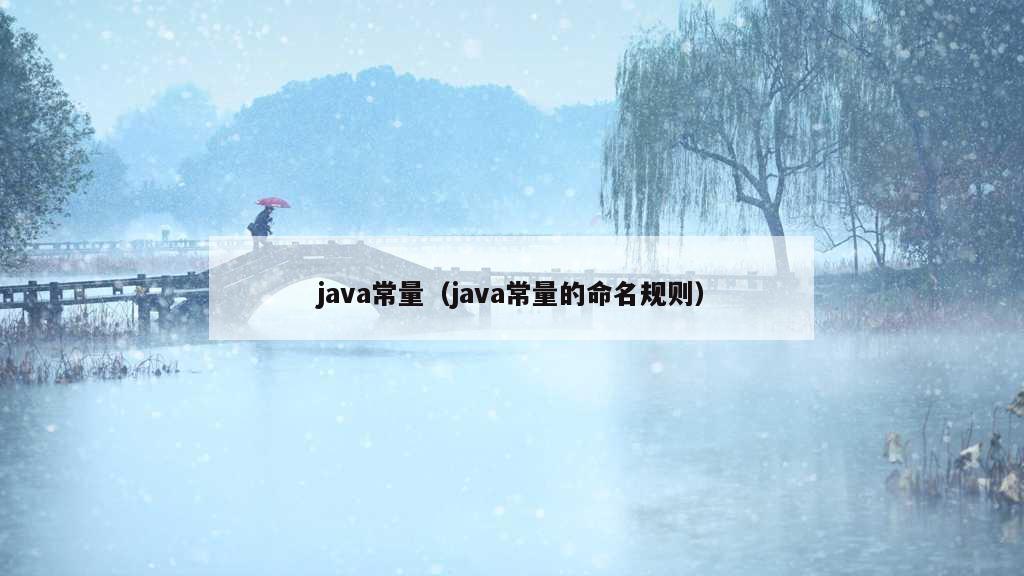 java常量（java常量的命名规则）