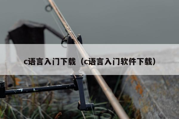 c语言入门下载（c语言入门软件下载）