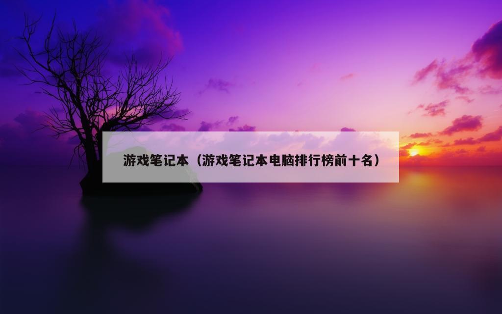 游戏笔记本（游戏笔记本电脑排行榜前十名）