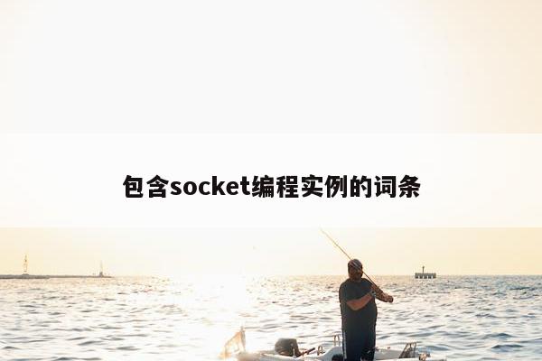 包含socket编程实例的词条