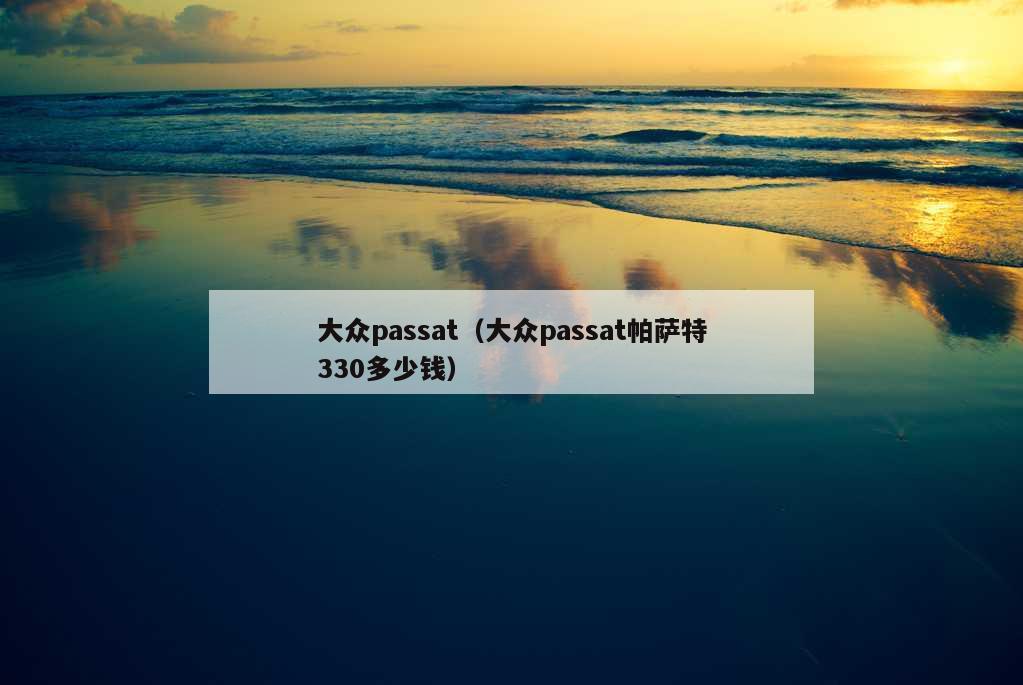 大众passat（大众passat帕萨特330多少钱）