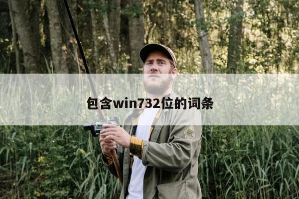 包含win732位的词条