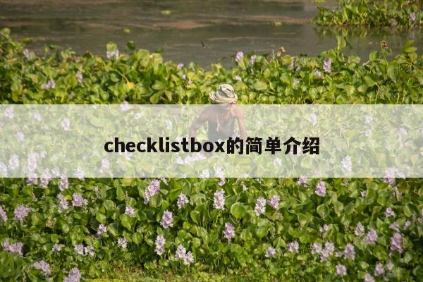 checklistbox的简单介绍