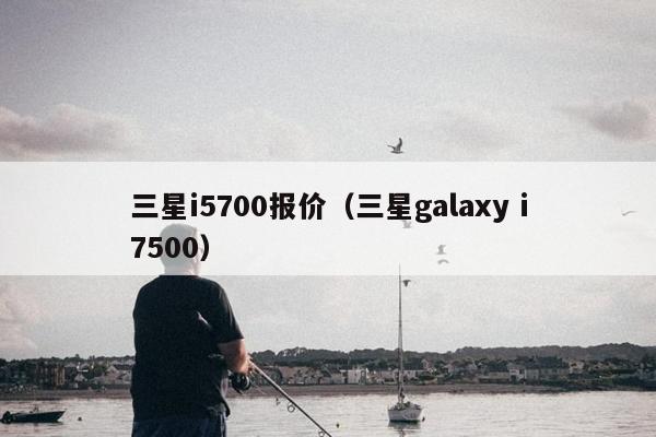 三星i5700报价（三星galaxy i7500）