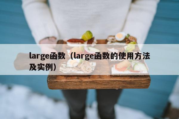 large函数（large函数的使用方法及实例）