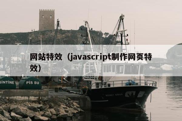 网站特效（javascript制作网页特效）