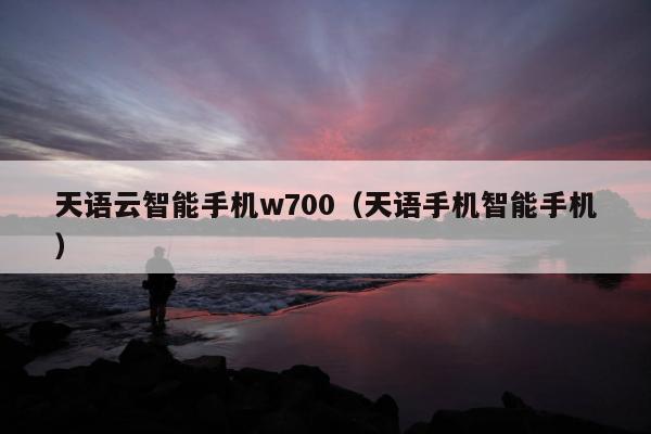 天语云智能手机w700（天语手机智能手机）