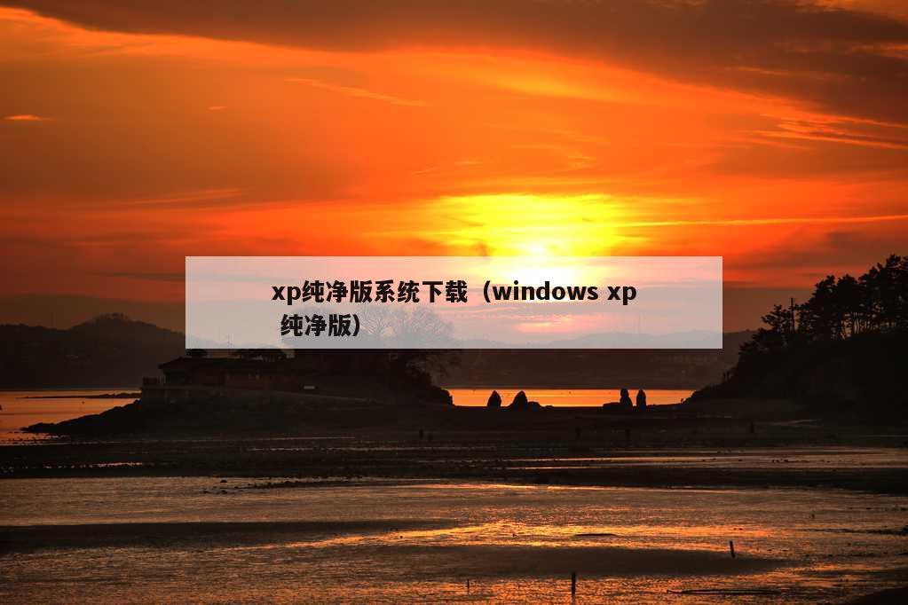 xp纯净版系统下载（windows xp 纯净版）