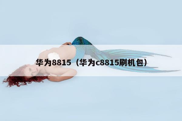 华为8815（华为c8815刷机包）