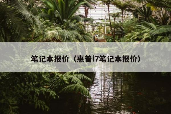 笔记本报价（惠普i7笔记本报价）