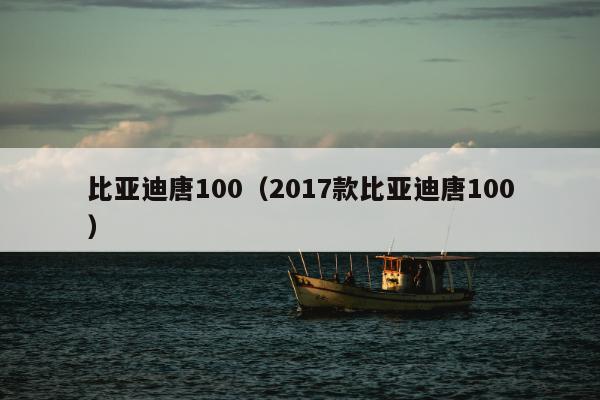 比亚迪唐100（2017款比亚迪唐100）