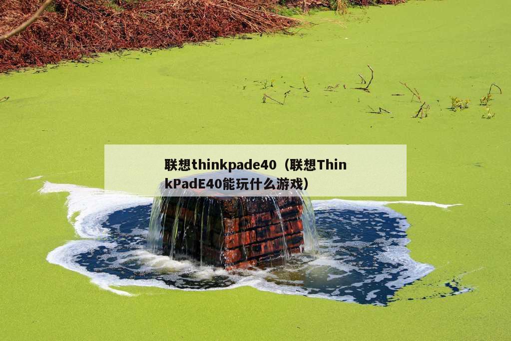 联想thinkpade40（联想ThinkPadE40能玩什么游戏）