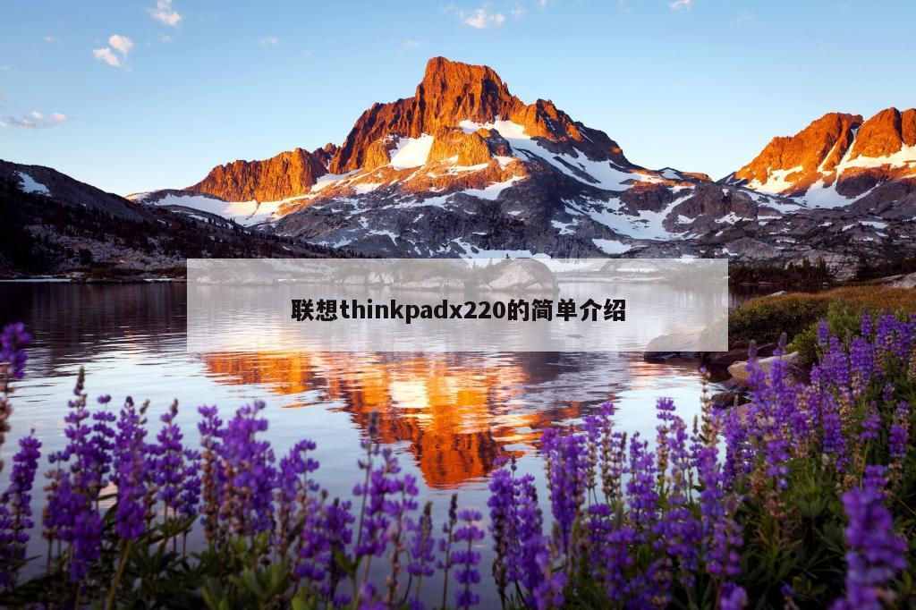 联想thinkpadx220的简单介绍