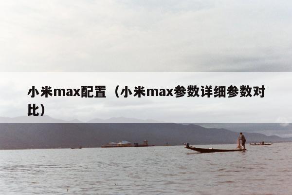 小米max配置（小米max参数详细参数对比）