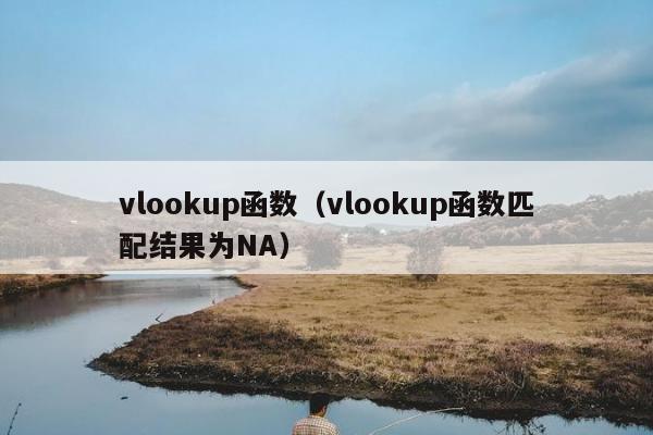 vlookup函数（vlookup函数匹配结果为NA）