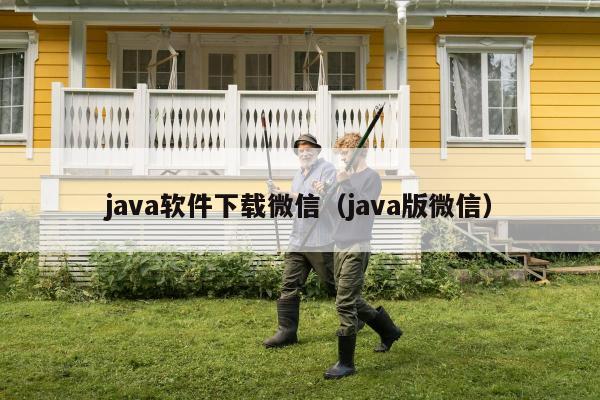 java软件下载微信（java版微信）