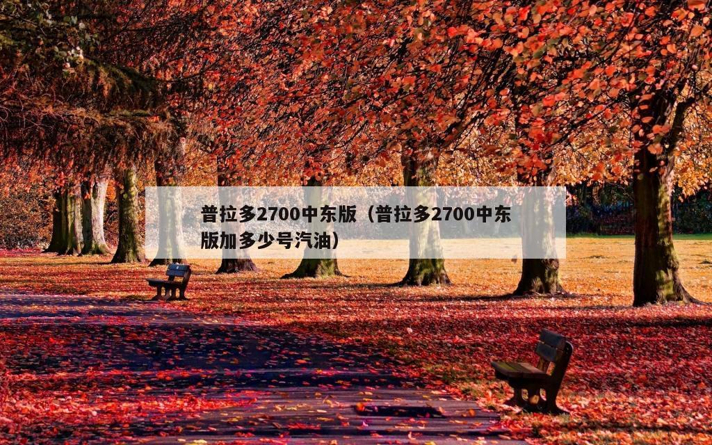 普拉多2700中东版（普拉多2700中东版加多少号汽油）