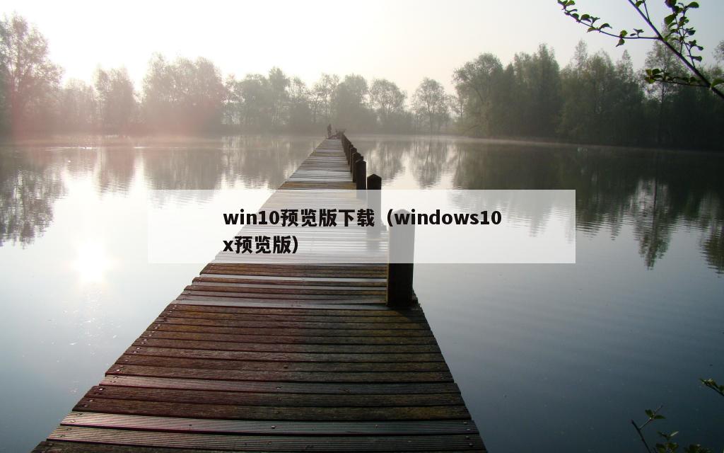 win10预览版下载（windows10x预览版）