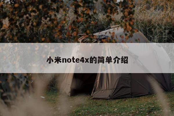 小米note4x的简单介绍