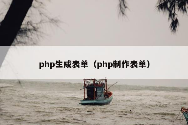 php生成表单（php制作表单）