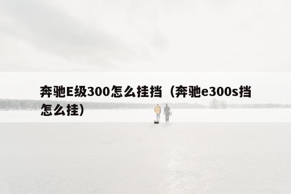 奔驰E级300怎么挂挡（奔驰e300s挡怎么挂）