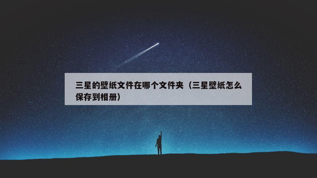 三星的壁纸文件在哪个文件夹（三星壁纸怎么保存到相册）