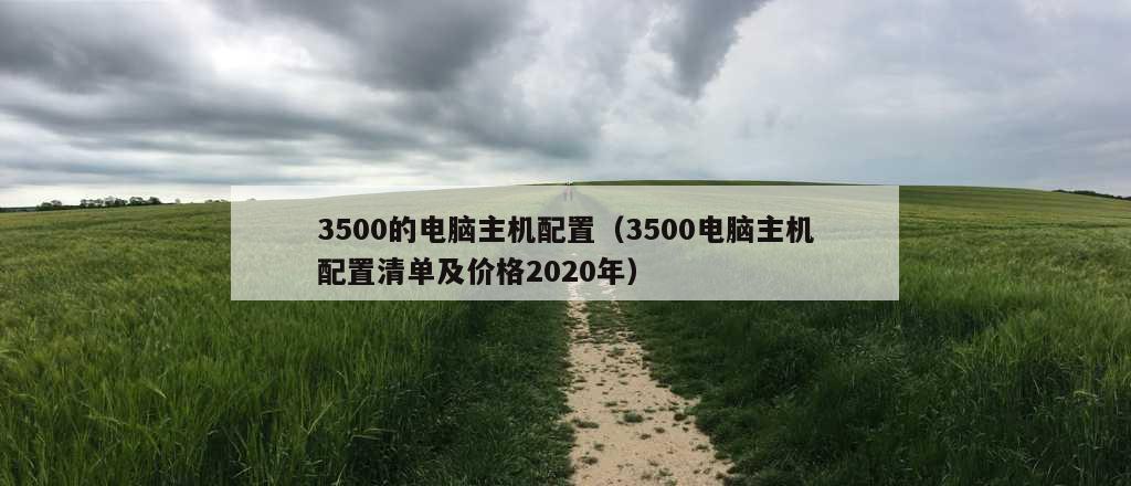 3500的电脑主机配置（3500电脑主机配置清单及价格2020年）