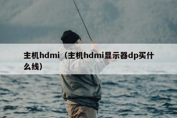 主机hdmi（主机hdmi显示器dp买什么线）