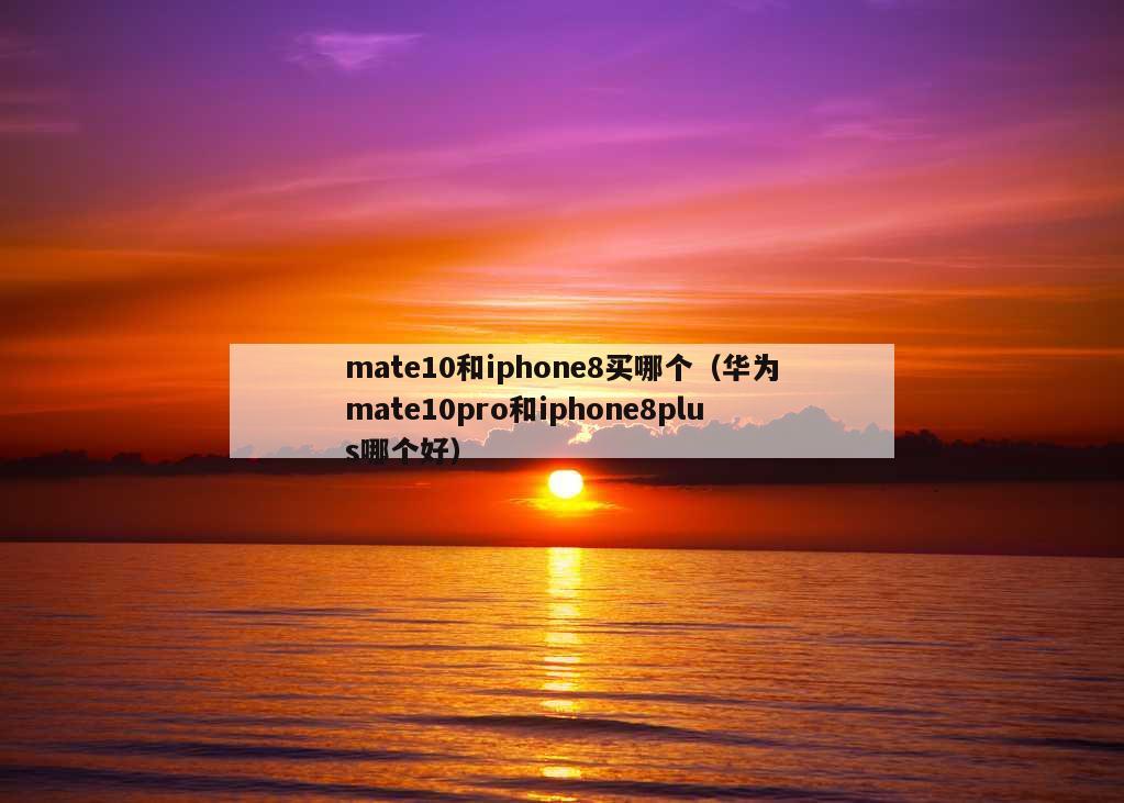 mate10和iphone8买哪个（华为mate10pro和iphone8plus哪个好）