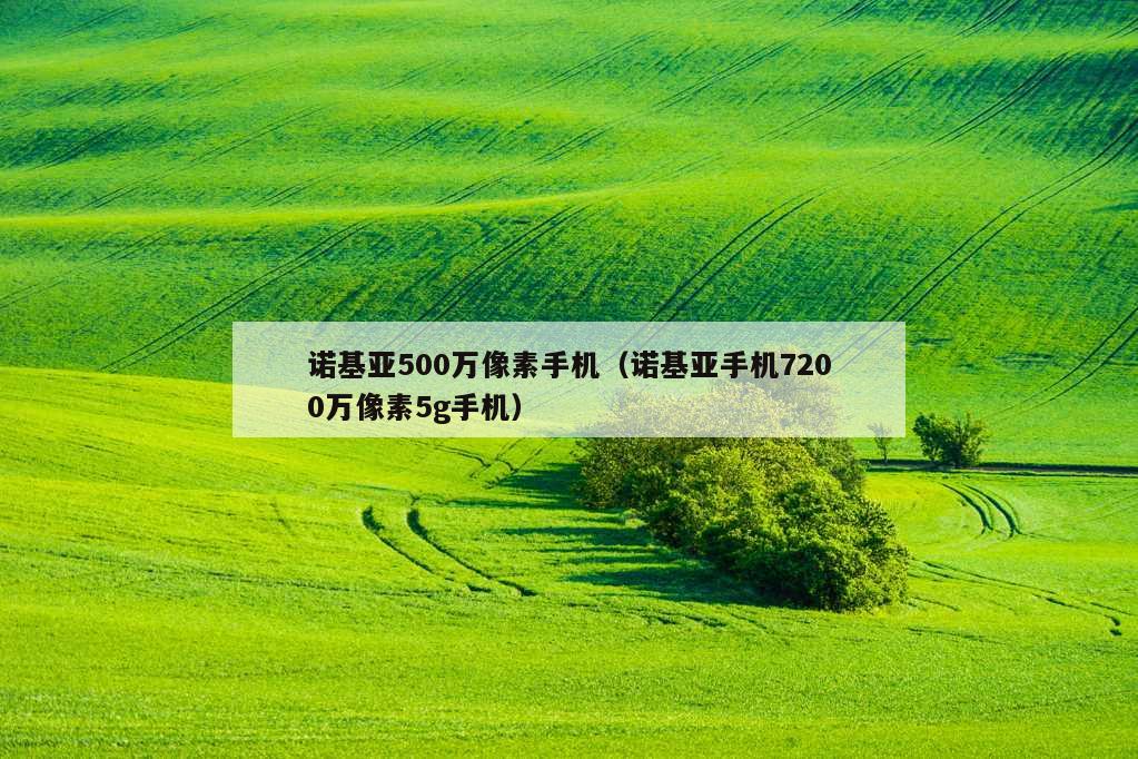 诺基亚500万像素手机（诺基亚手机7200万像素5g手机）