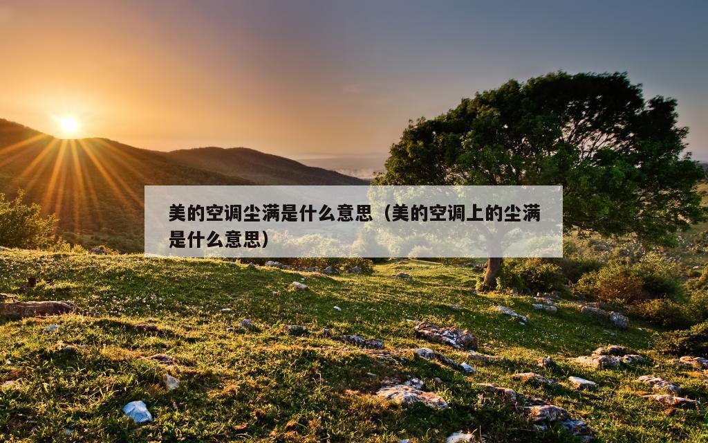 美的空调尘满是什么意思（美的空调上的尘满是什么意思）