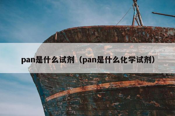 pan是什么试剂（pan是什么化学试剂）