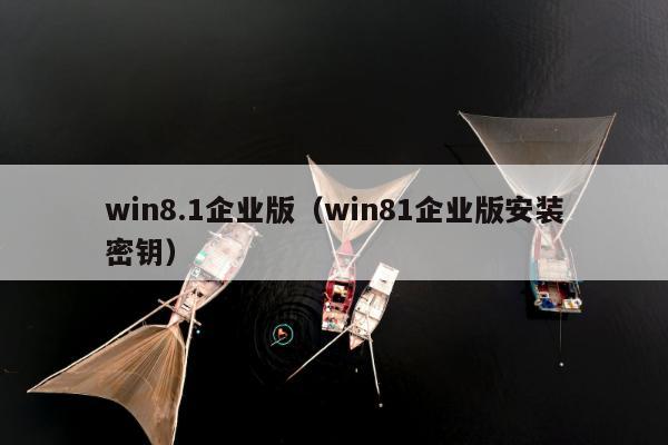 win8.1企业版（win81企业版安装密钥）