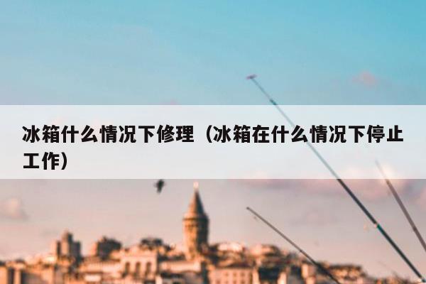 冰箱什么情况下修理（冰箱在什么情况下停止工作）