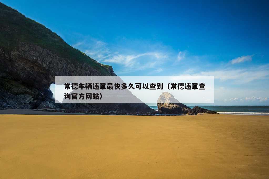 常德车辆违章最快多久可以查到（常德违章查询官方网站）