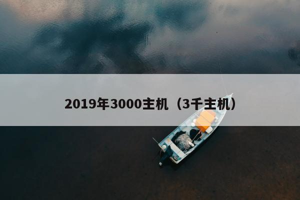 2019年3000主机（3千主机）