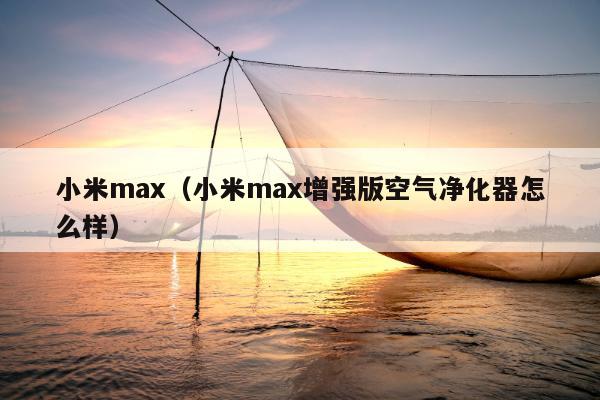 小米max（小米max增强版空气净化器怎么样）