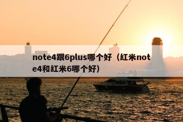 note4跟6plus哪个好（红米note4和红米6哪个好）