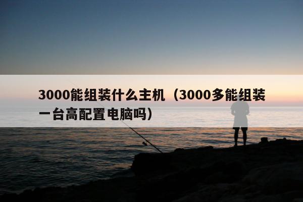 3000能组装什么主机（3000多能组装一台高配置电脑吗）