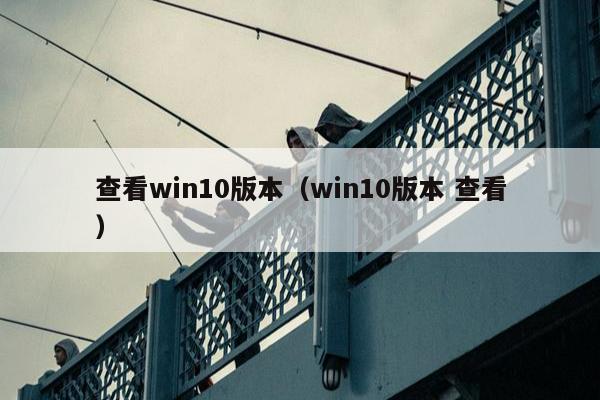 查看win10版本（win10版本 查看）