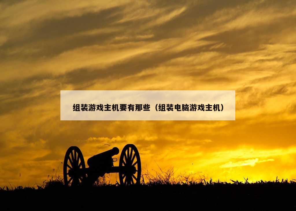 组装游戏主机要有那些（组装电脑游戏主机）