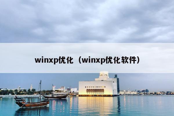 winxp优化（winxp优化软件）