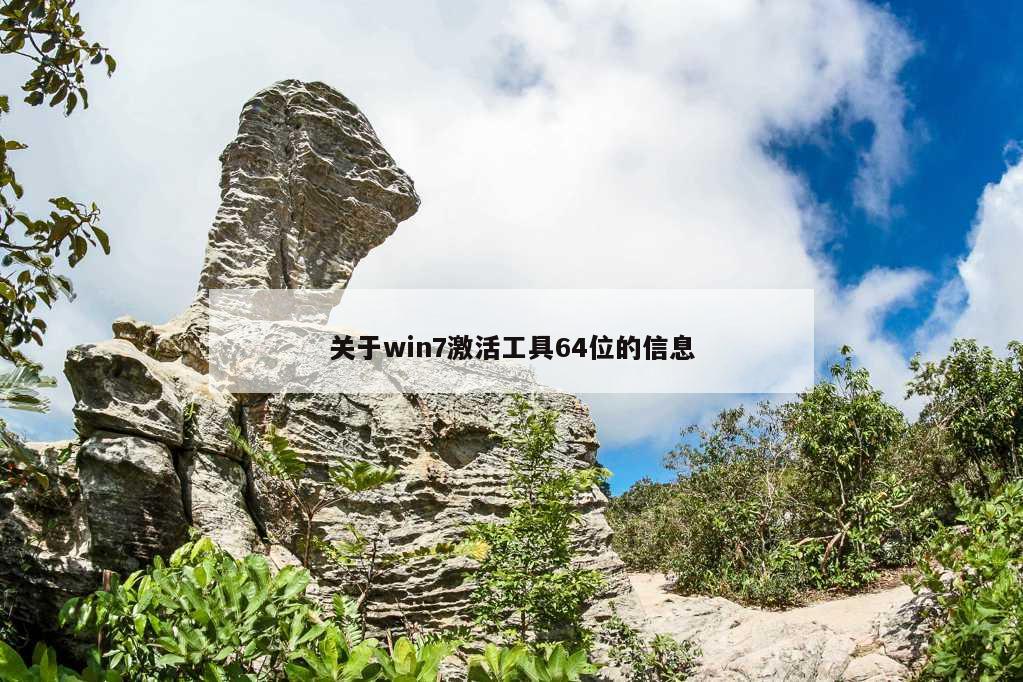 关于win7激活工具64位的信息