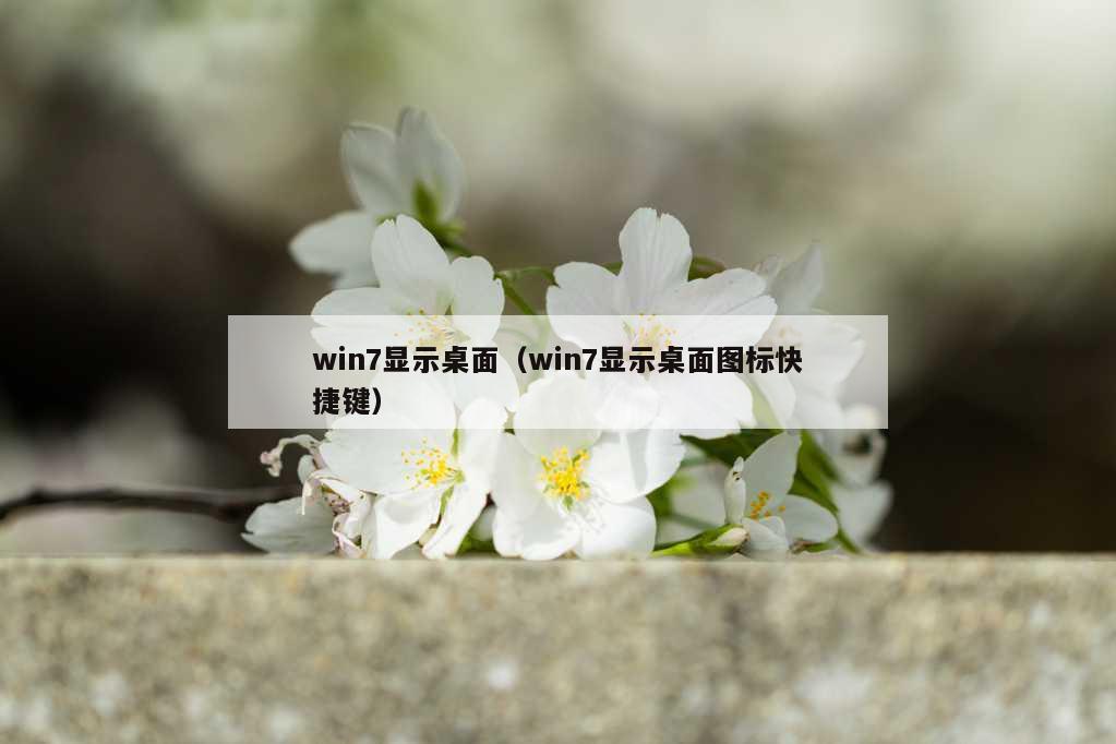 win7显示桌面（win7显示桌面图标快捷键）