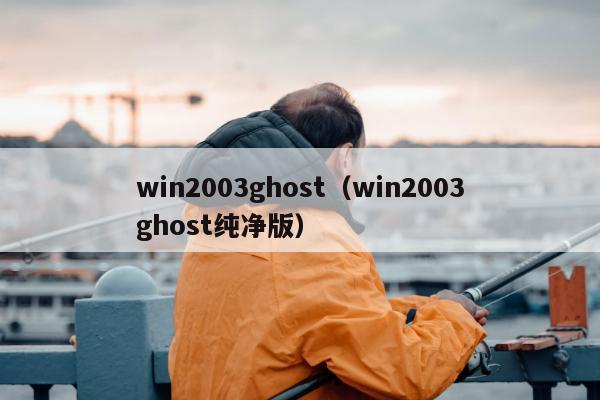 win2003ghost（win2003ghost纯净版）