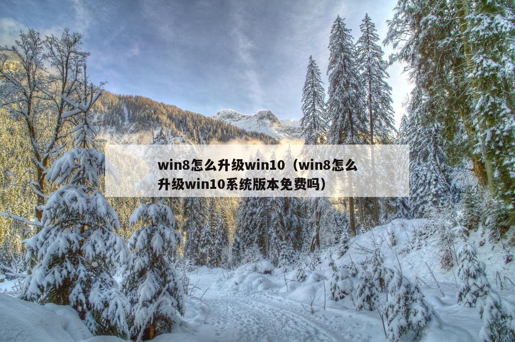 win8怎么升级win10（win8怎么升级win10系统版本免费吗）