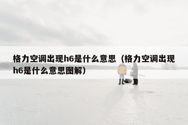 格力空调出现h6是什么意思（格力空调出现h6是什么意思图解）