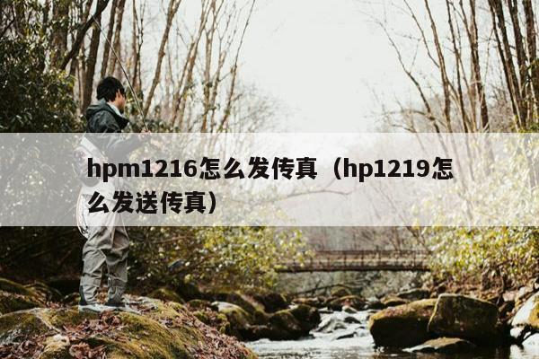 hpm1216怎么发传真（hp1219怎么发送传真）