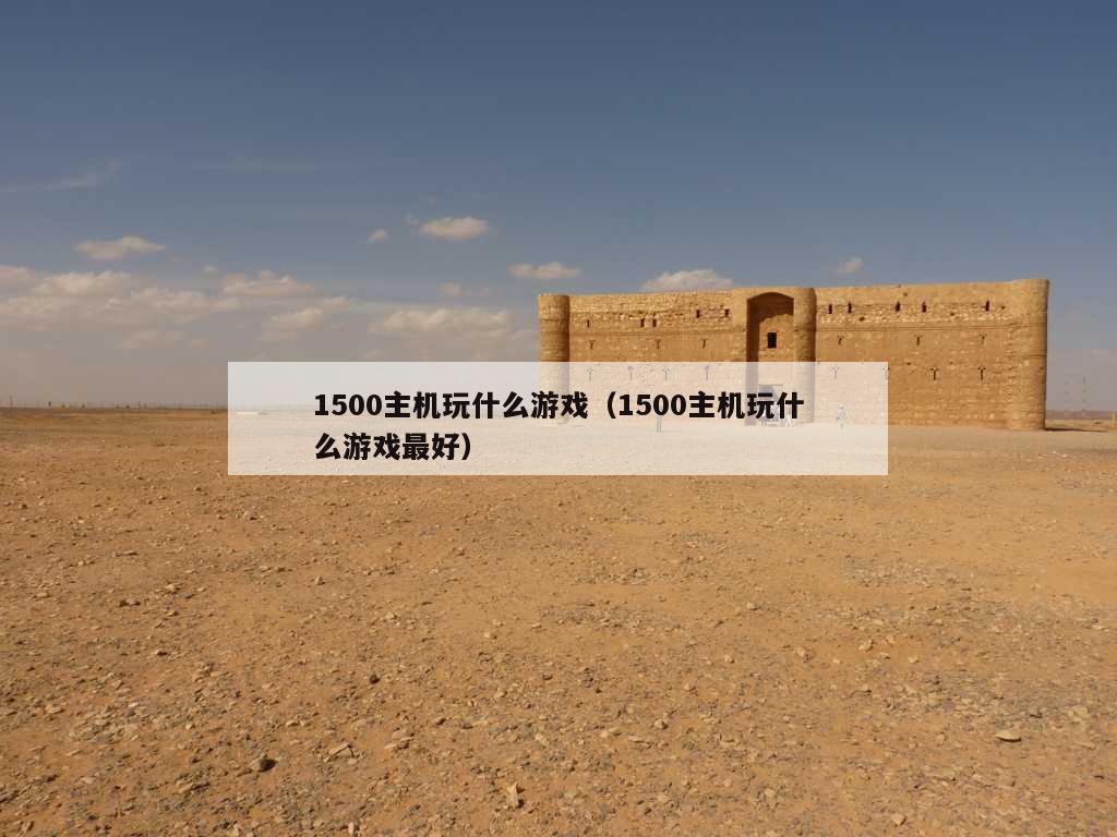 1500主机玩什么游戏（1500主机玩什么游戏最好）