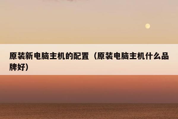 原装新电脑主机的配置（原装电脑主机什么品牌好）